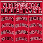 Personalized Red Black-White Round Neck Rib-Knit Basketball Jersey Team Custom Name and Number