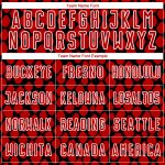 Personalized Red Black-White Snake Skin Sublimation Soccer Uniform Jersey Team Custom Name and Number