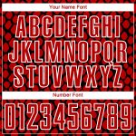 Personalized Red Black-White Snake Skin Sublimation Soccer Uniform Jersey Team Custom Name and Number