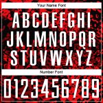 Personalized Red Black-White Sublimation Soccer Uniform Jersey Team Custom Name and Number
