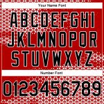Personalized Red Black-White Triangle Shapes Authentic City Edition Basketball Jersey Team Custom Name and Number