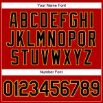 Personalized Red Black-Yellow Performance Vapor Golf Polo Shirt Team Custom Name and Number