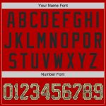 Personalized Red Camo-Black Authentic Baseball Jersey Team Custom Name and Number