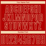 Personalized Red City Cream Sublimation Soccer Uniform Jersey Team Custom Name and Number