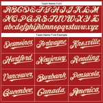 Personalized Red Cream Authentic Baseball Jersey Team Custom Name and Number