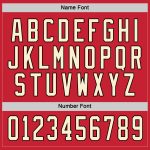 Personalized Red Cream-Black Hockey Jersey Team Custom Name and Number