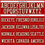 Personalized Red Cream-Black Mesh Authentic Football Jersey Team Custom Name and Number