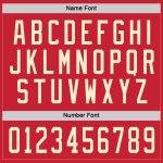 Personalized Red Cream Hockey Jersey Team Custom Name and Number