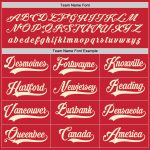 Personalized Red Cream Hockey Jersey Team Custom Name and Number
