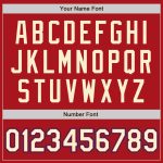 Personalized Red Cream-Royal Authentic Baseball Jersey Team Custom Name and Number