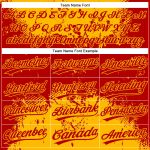 Personalized Red Gold 3D Pattern Abstract Splatter Grunge Art Two-Button Unisex Softball Jersey Team Custom Name and Number