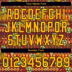 Personalized Red Gold-Black 3D Pattern Floral Design Performance T-Shirt Team Custom Name and Number