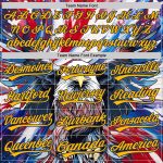Personalized Red Gold-Navy 3D American Flag Eagle And Star Authentic Baseball Jersey Team Custom Name and Number