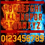 Personalized Red Gold-Royal 3D Pattern Design Flame Authentic Basketball Jersey Team Custom Name and Number