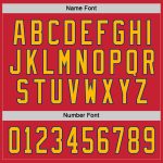 Personalized Red Gold-Royal Hockey Jersey