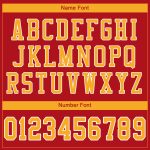 Personalized Red Gold-White Mesh Authentic Football Jersey