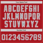 Personalized Red Gray-White Authentic Baseball Jersey Team Custom Name and Number