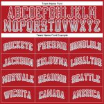 Personalized Red Gray-White Authentic Drift Fashion Baseball Jersey Team Custom Name and Number