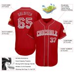 Personalized Red Gray-White Authentic Drift Fashion Baseball Jersey Team Custom Name and Number