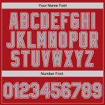 Personalized Red Gray-White Authentic Gradient Fashion Baseball Jersey Team Custom Name and Number