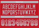 Personalized Red Gray-White Mesh Drift Fashion Football Jersey Team Custom Name and Number