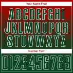 Personalized Red Green-White Sublimation Soccer Uniform Jersey Team Custom Name and Number