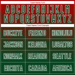 Personalized Red Green-White Sublimation Soccer Uniform Jersey Team Custom Name and Number