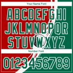 Personalized Red Kelly Green-White 3D Pattern Design Golf Ball Performance Golf Polo Shirt Team Custom Name and Number