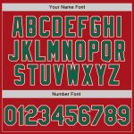 Personalized Red Kelly Green-White Authentic Gradient Fashion Baseball Jersey Team Custom Name and Number