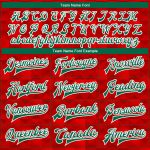 Personalized Red Kelly Green-White Mexico 3D Bomber Full-Snap Varsity Letterman Jacket Team Custom Name and Number