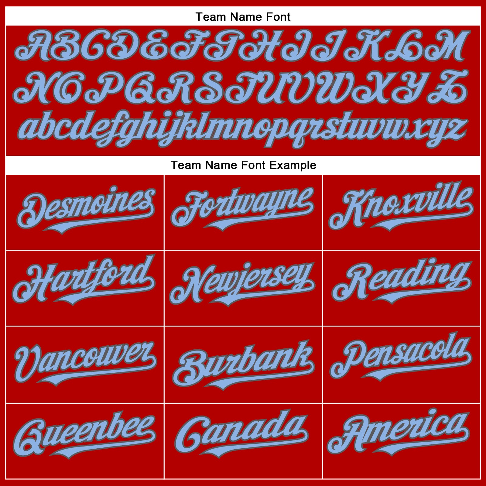 Personalized Red Light Blue-Steel Gray Authentic Baseball Jersey Team Custom Name and Number Personalized Red Light Blue-Steel Gray Authentic Baseball Jersey Team Custom Name and Number - Image 4