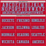 Personalized Red Light Blue-Steel Gray Mesh Authentic Football Jersey Team Custom Name and Number