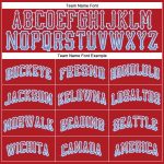 Personalized Red Light Blue-White Authentic Drift Fashion Baseball Jersey Team Custom Name and Number