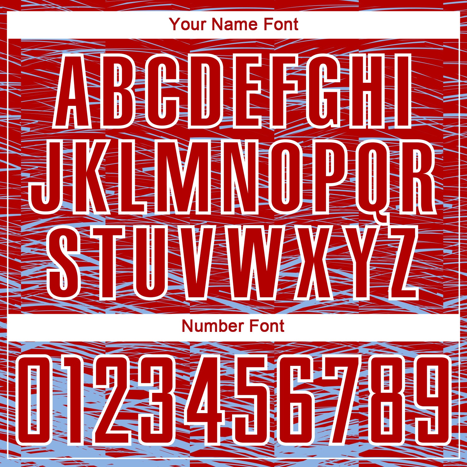 Personalized Red Light Blue-White Line Sublimation Soccer Uniform Jersey Team Custom Name and Number Personalized Red Light Blue-White Line Sublimation Soccer Uniform Jersey Team Custom Name and Number - Image 6