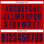 Personalized Red Navy Authentic Baseball Jersey Team Custom Name and Number