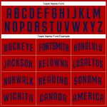 Personalized Red Navy Authentic Baseball Jersey Team Custom Name and Number