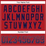 Personalized Red Navy-Gray Authentic Drift Fashion Baseball Jersey Team Custom Name and Number