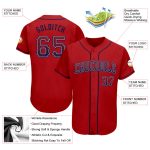 Personalized Red Navy-Gray Authentic Drift Fashion Baseball Jersey Team Custom Name and Number