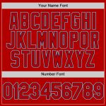 Personalized Red Navy-Gray Authentic Sleeveless Baseball Jersey Team Custom Name and Number