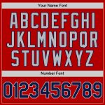 Personalized Red Navy-Gray Authentic Throwback Baseball Jersey Team Custom Name and Number