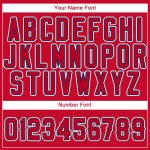 Personalized Red Navy-Gray Baseball Jersey Team Custom Name and Number