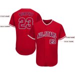 Personalized Red Navy-Gray Baseball Jersey Team Custom Name and Number