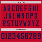 Personalized Red Navy Mesh Authentic Throwback Football Jersey Team Custom Name and Number