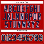 Personalized Red Navy-Old Gold Authentic Sleeveless Baseball Jersey Team Custom Name and Number