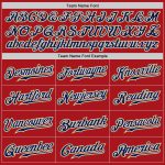 Personalized Red Navy Pinstripe Navy-Old Gold Authentic Baseball Jersey Team Custom Name and Number