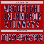 Personalized Red Navy-White Authentic Baseball Jersey Team Custom Name and Number