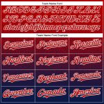 Personalized Red Navy-White Authentic Fade Fashion Baseball Jersey