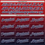 Personalized Red Navy-White Authentic Fade Fashion Baseball Jersey Team Custom Name and Number