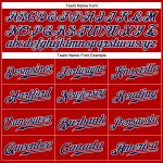 Personalized Red Navy-White Authentic Sleeveless Baseball Jersey Team Custom Name and Number
