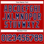 Personalized Red Navy-White Authentic Sleeveless Baseball Jersey Team Custom Name and Number